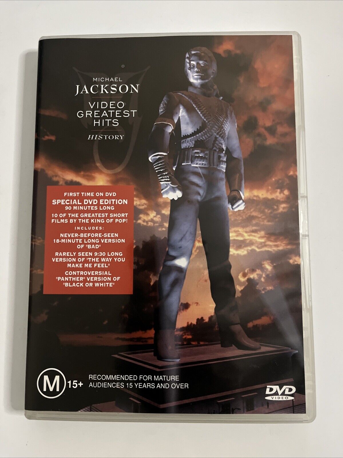 Michael Jackson HIStory Video Greatest Hits (DVD, 2001) Region 4