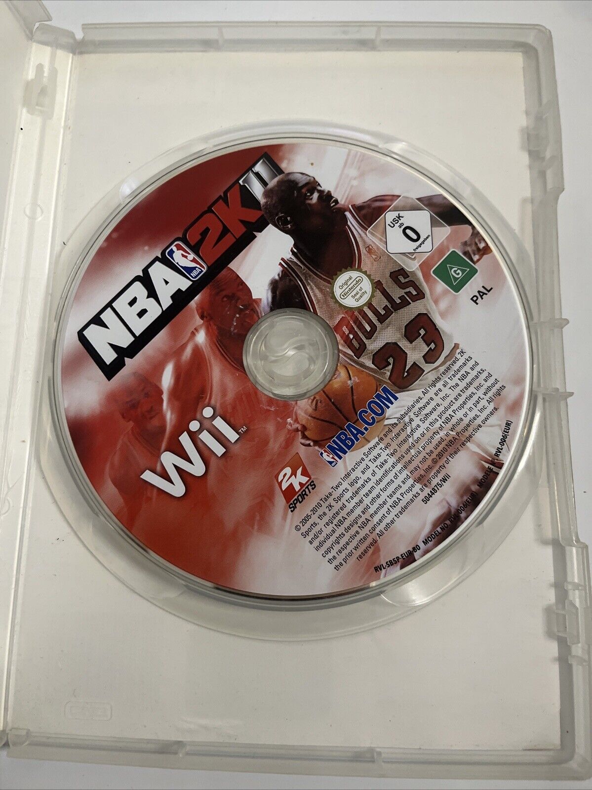 NBA 2K11 Nintendo Wii PAL 2010 Michael Jordan Cover Basketball Game
