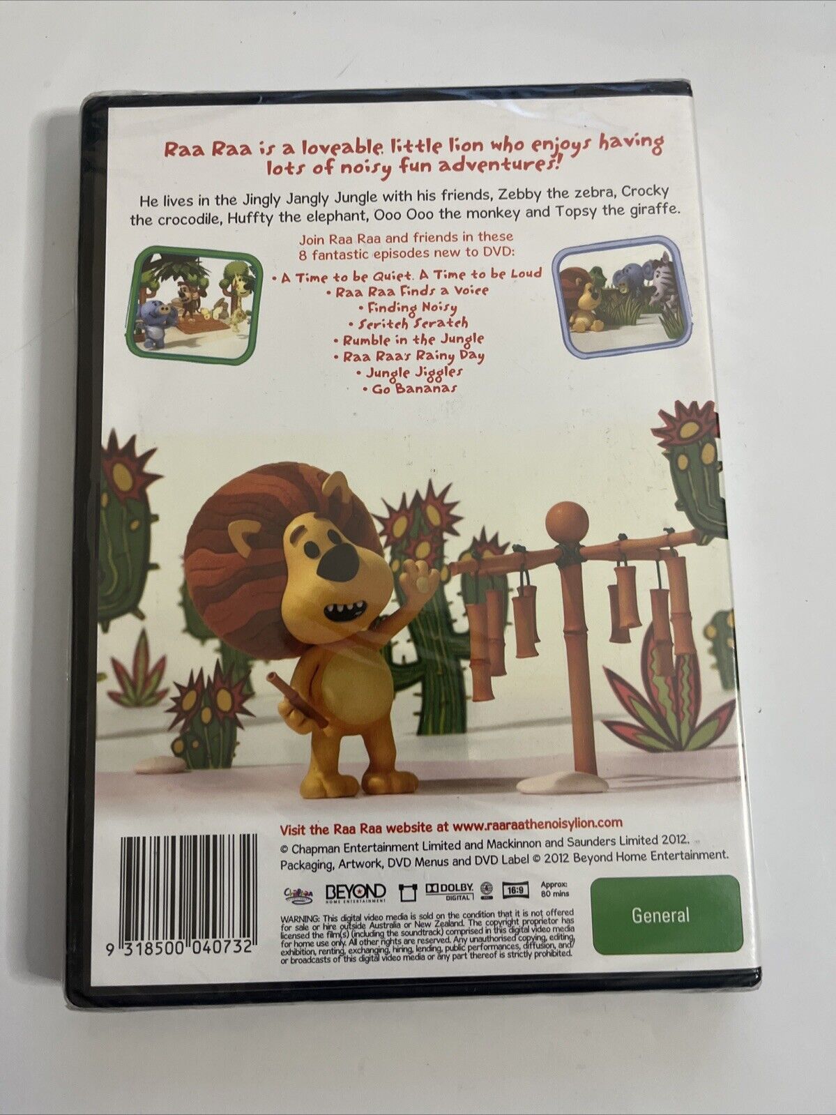 Raa Raa the Noisy Lion Go Bananas (DVD, 2011) Region 4 NEW Sealed