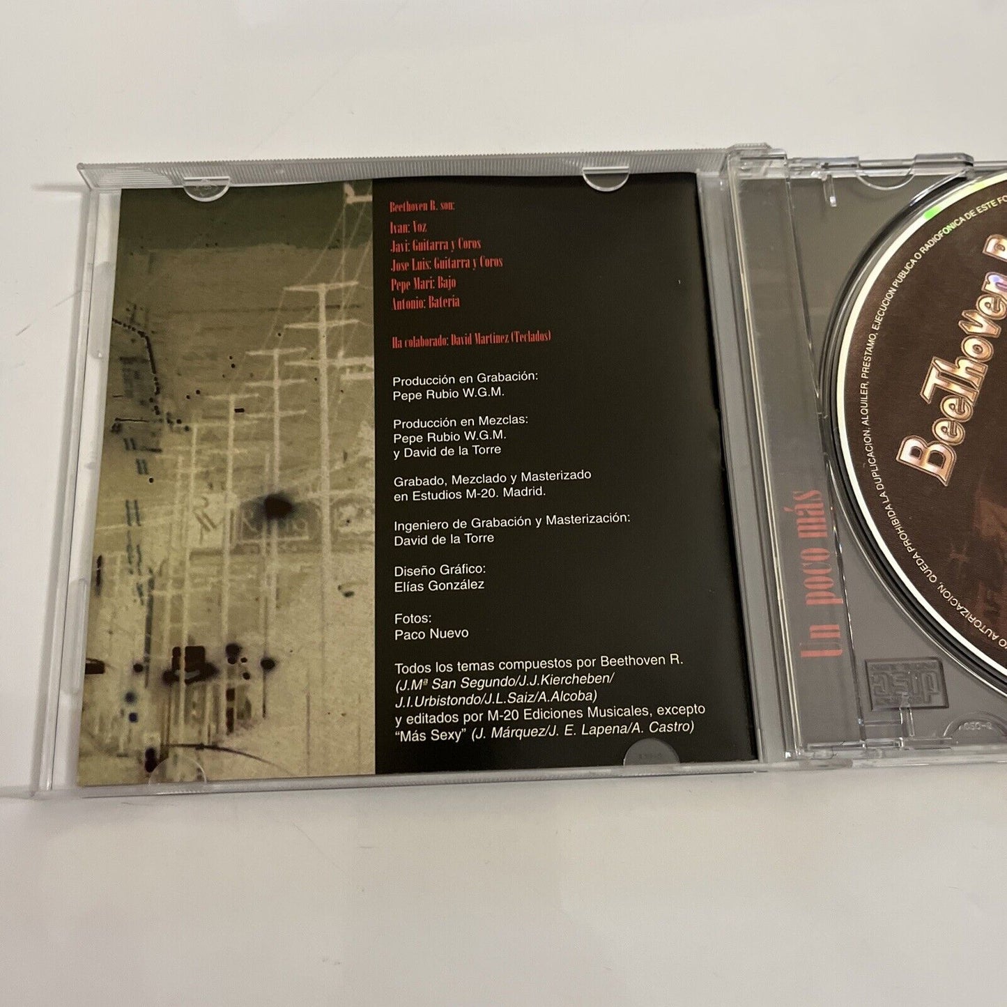 Beethoven R – Un Poco Más (CD, 2001) Album Avispa ACD-047
