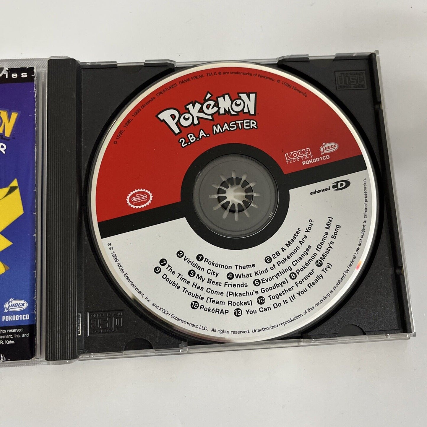 Pokemon 2.B.A Master : Music from TV Series (CD, 1999) Album