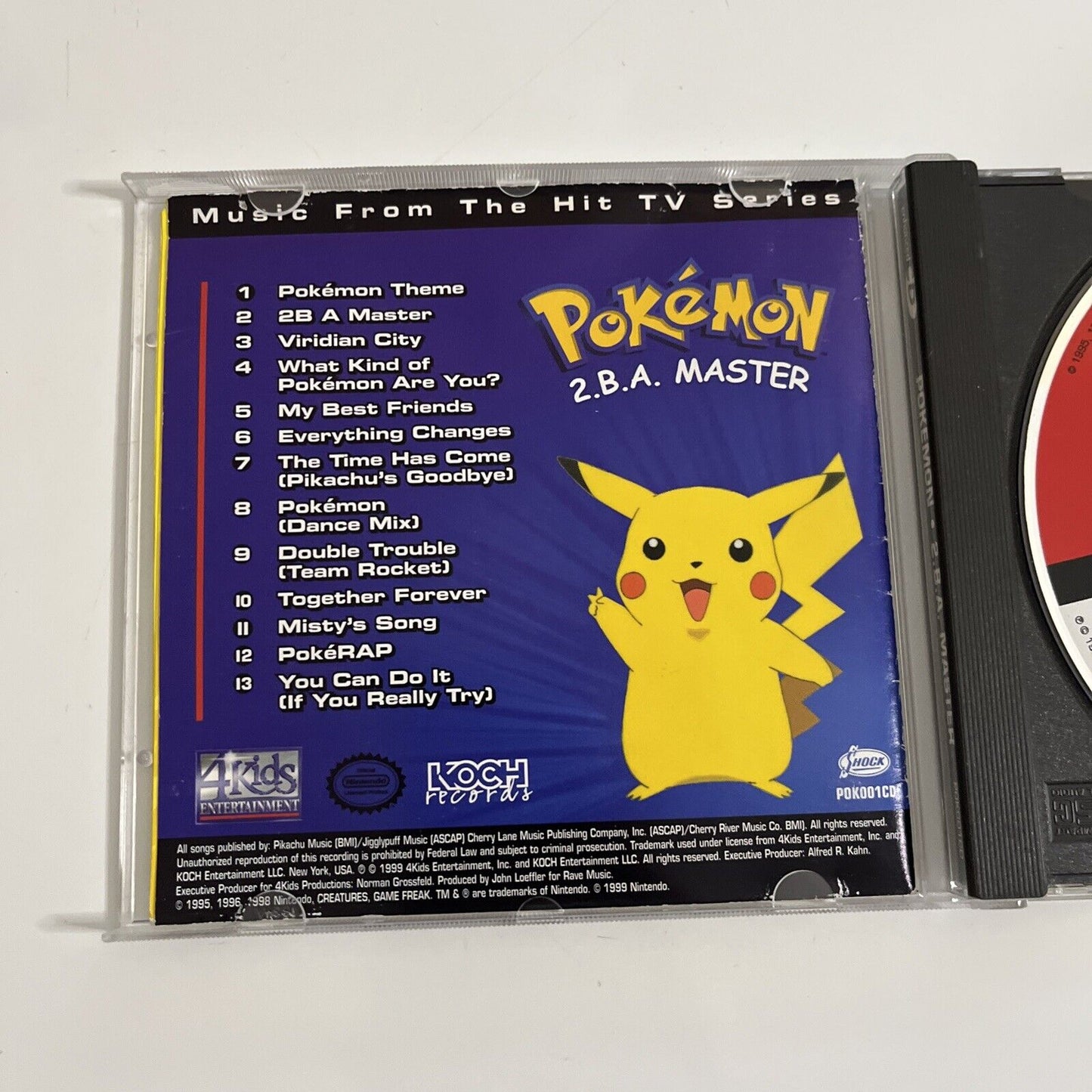 Pokemon 2.B.A Master : Music from TV Series (CD, 1999) Album