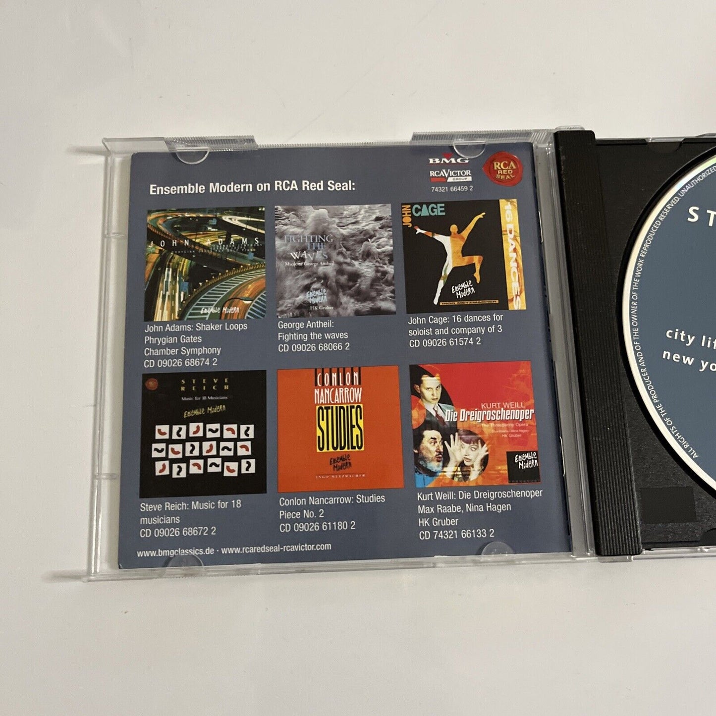 City Life • New York Counterpoint • Eight Lines • Violin by Steve Reich Ensemble