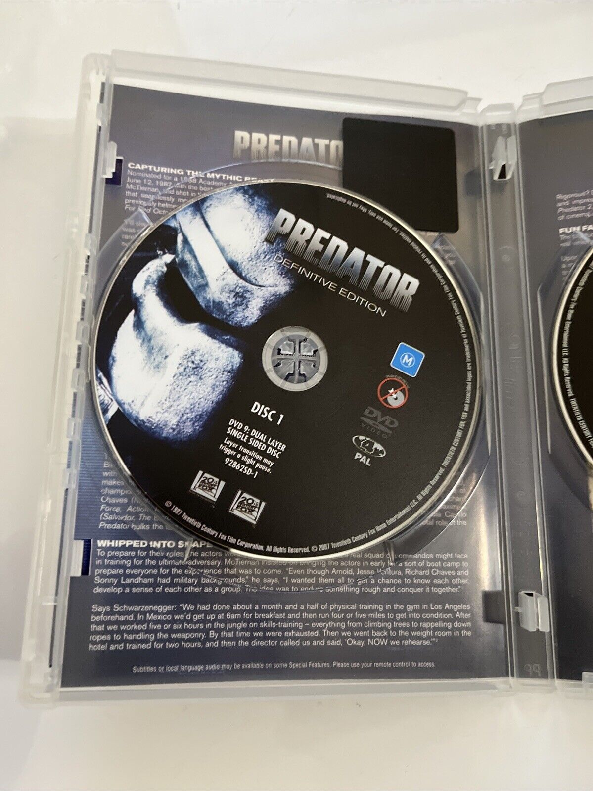 Predator Definitive Special Edition (DVD, 1987, 2-Disc) Region 4