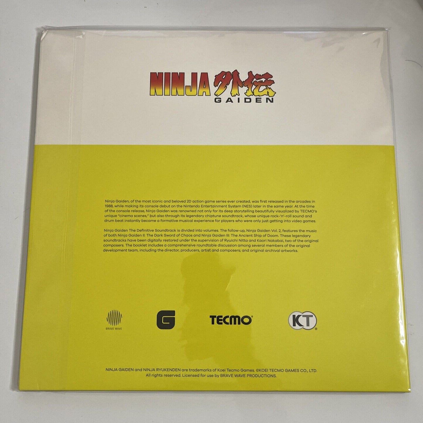 Ninja Gaiden The Definitive Soundtrack Vol 2 NES 2x LP Vinyl Record 2017 NEW