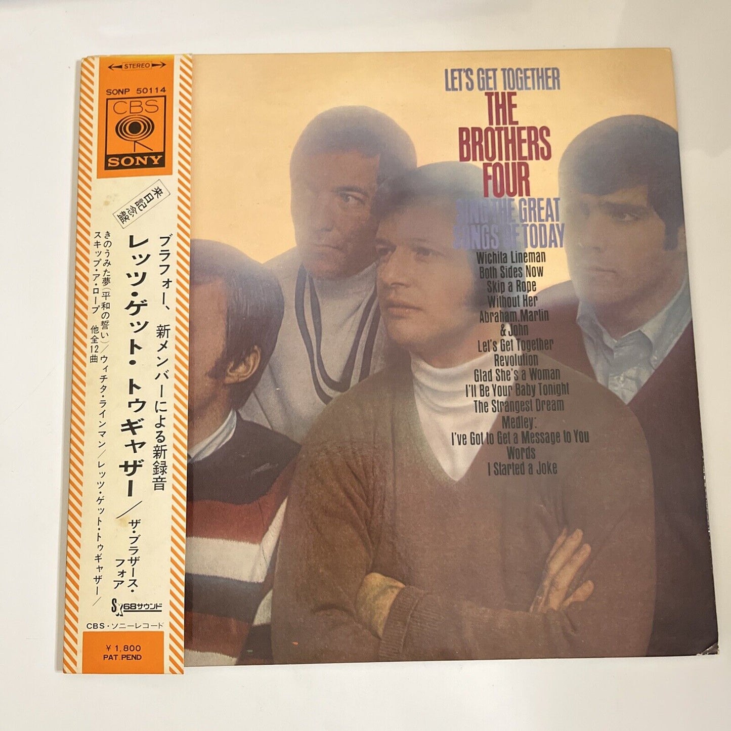 The Brothers Four – Let's Get Together 1969 LP Vinyl Record Obi Japan SONP-50114