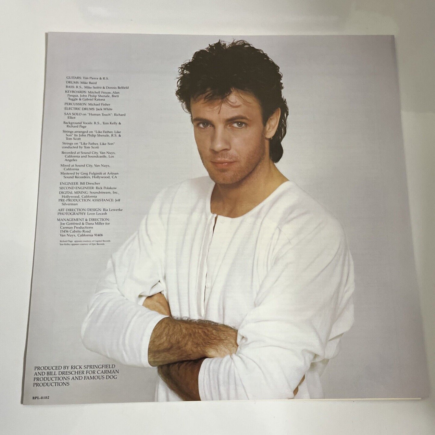 Rick Springfield – Living In Oz 1983 LP Vinyl Album Record Obi Japan RPL-8182