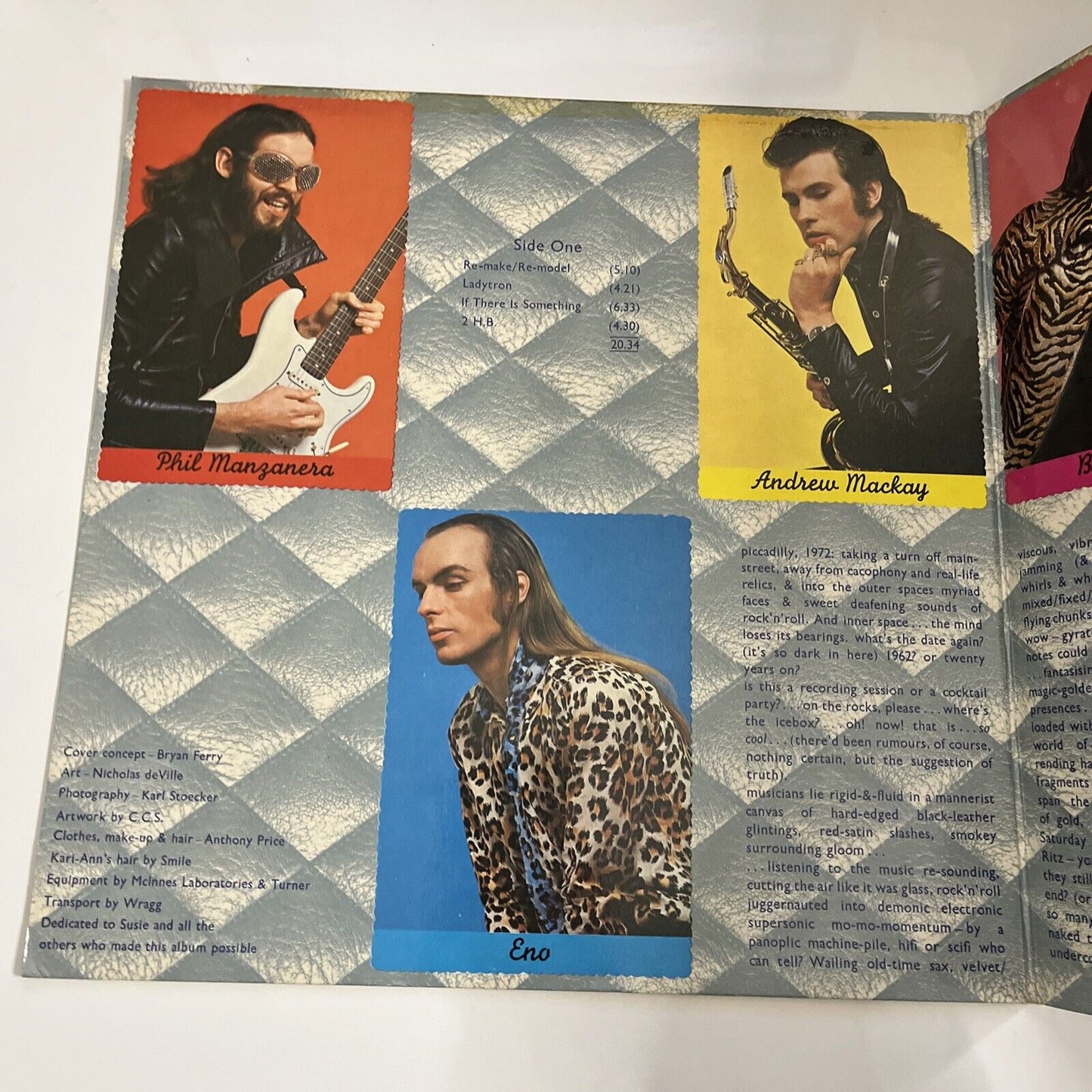 Roxy Music – Roxy Music 1973 LP Vinyl Record Gatefold Island Records ICL-43