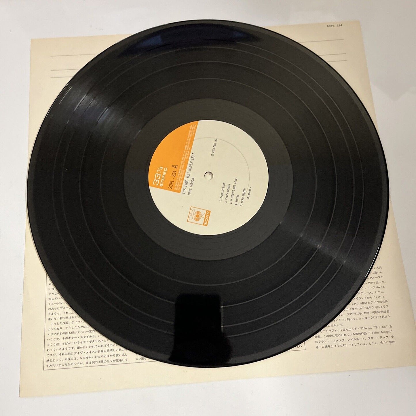 Dave Mason – It's Like You Never Left 1973 LP Vinyl Record Gatefold SOPL 234