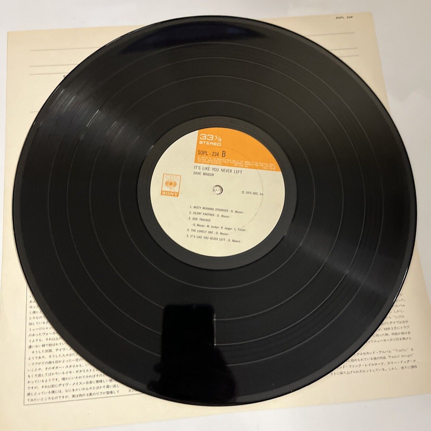 Dave Mason – It's Like You Never Left 1973 LP Vinyl Record Gatefold SOPL 234