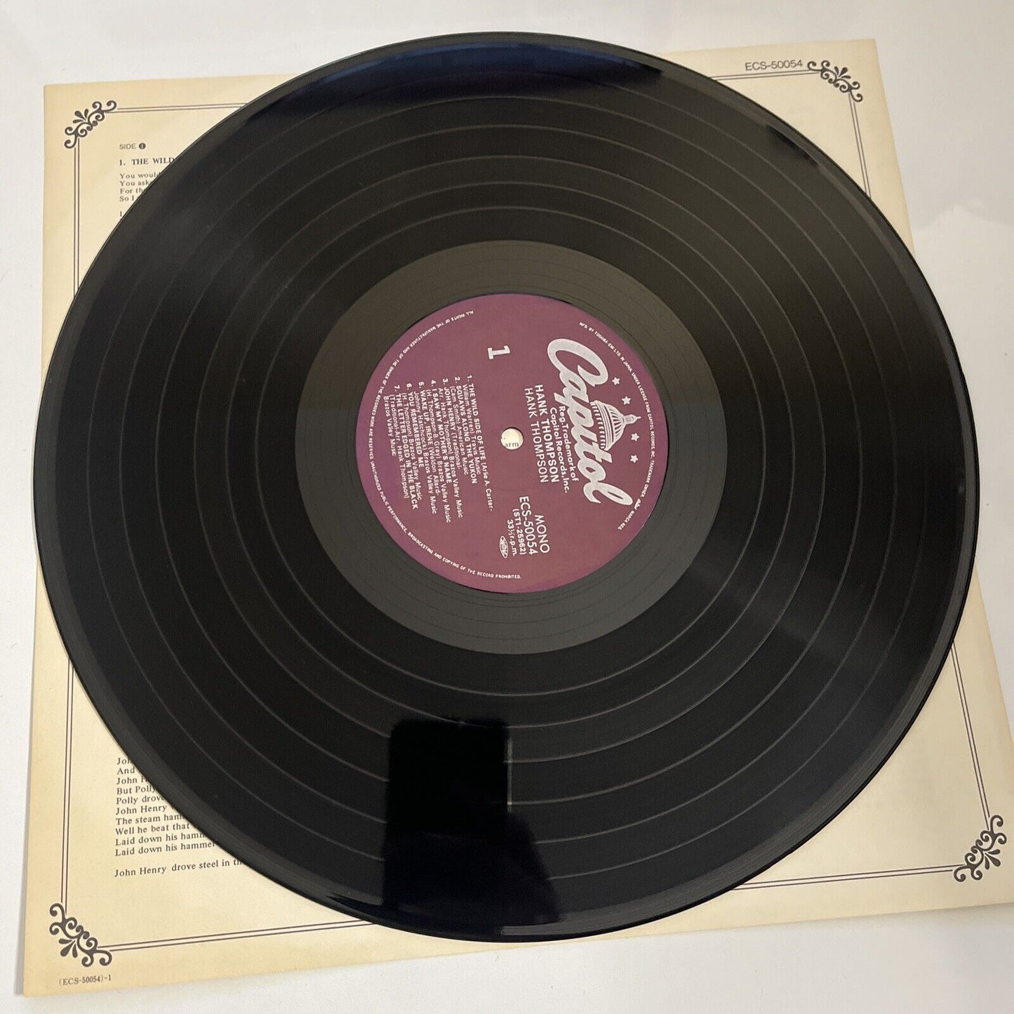 Call of the Country by Hank Thompson LP Vinyl Record Obi Japan Capitol Records