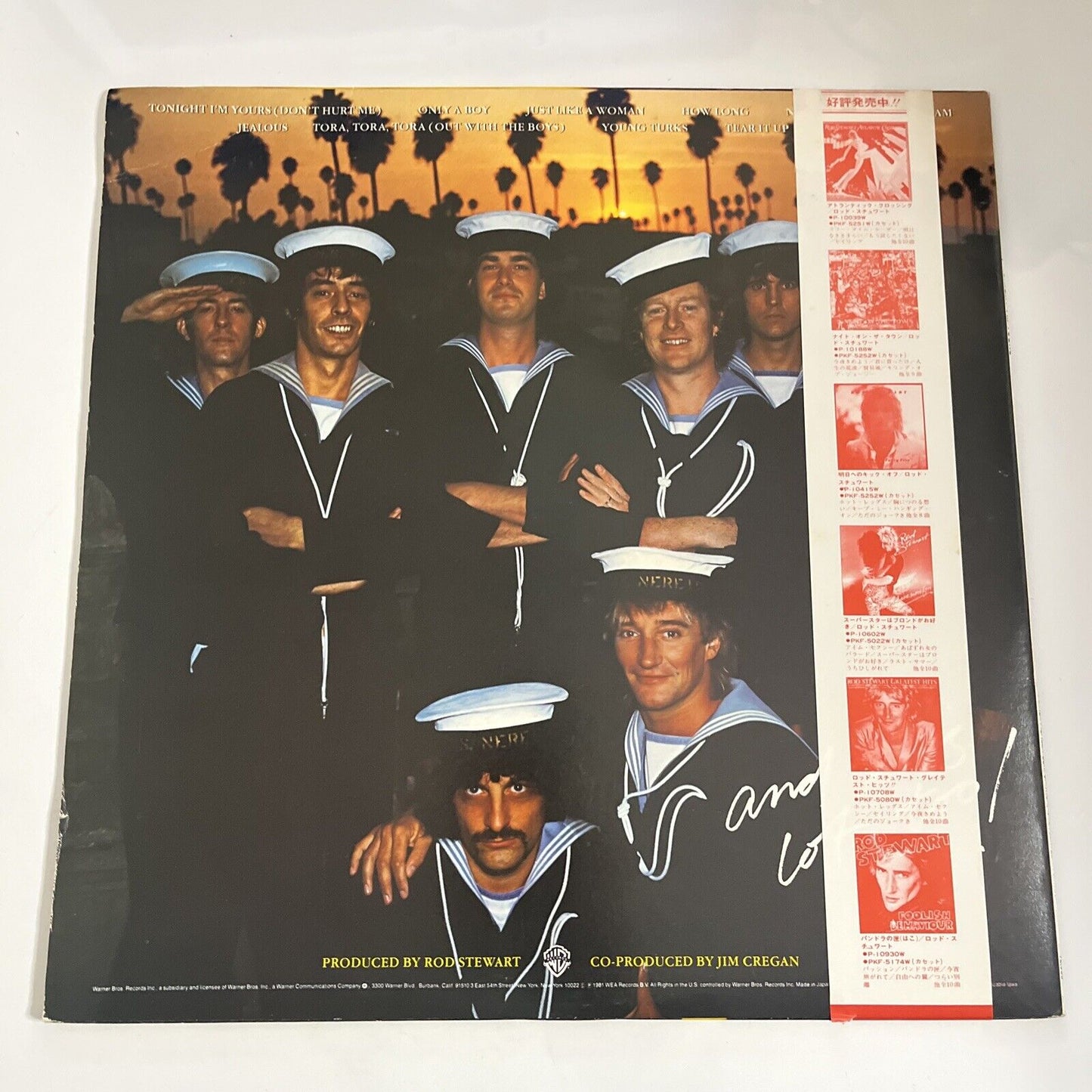 Tonight I'm Yours by Rod Stewart 1981 LP Vinyl Album Record Obi Japan P-11067W