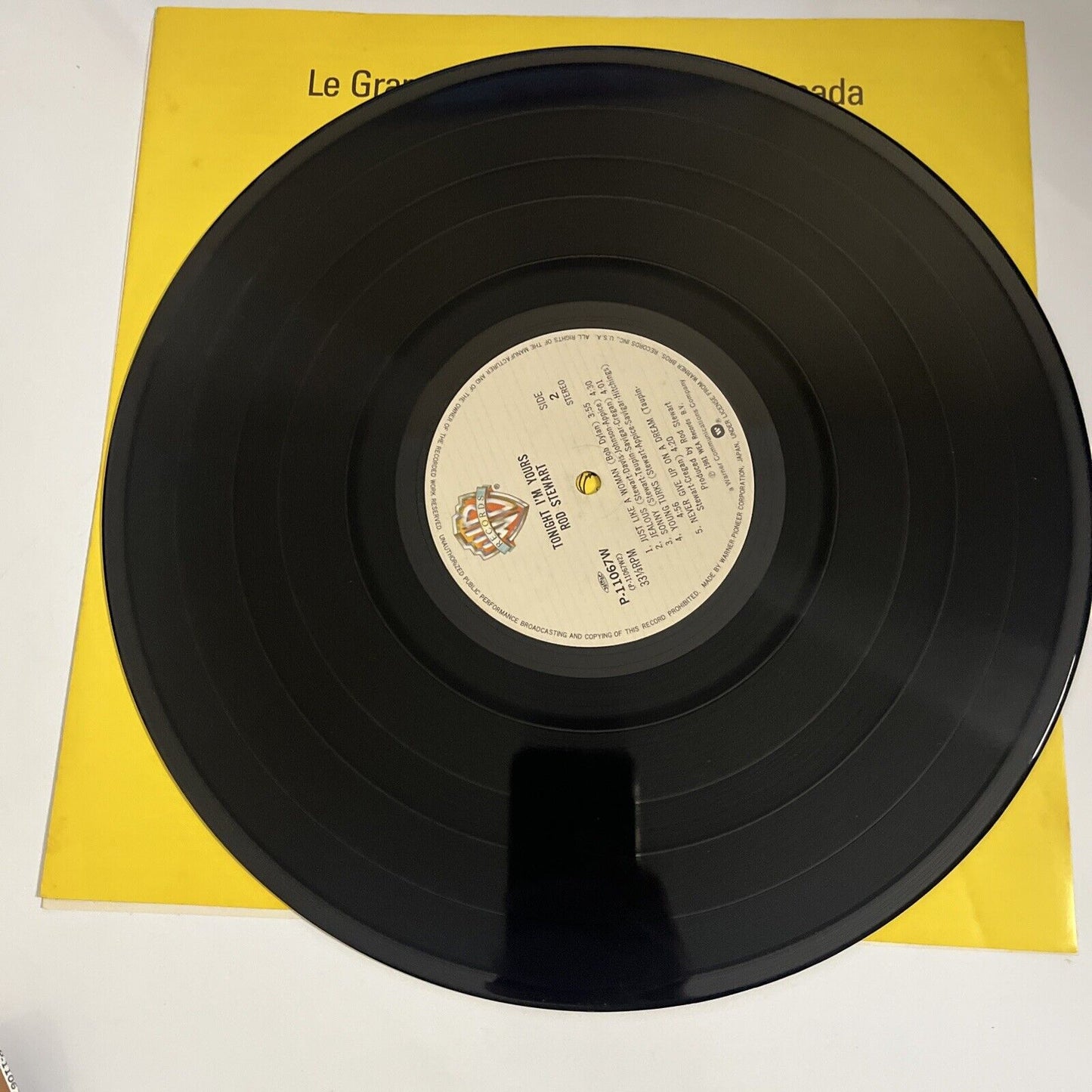 Tonight I'm Yours by Rod Stewart 1981 LP Vinyl Album Record Obi Japan P-11067W