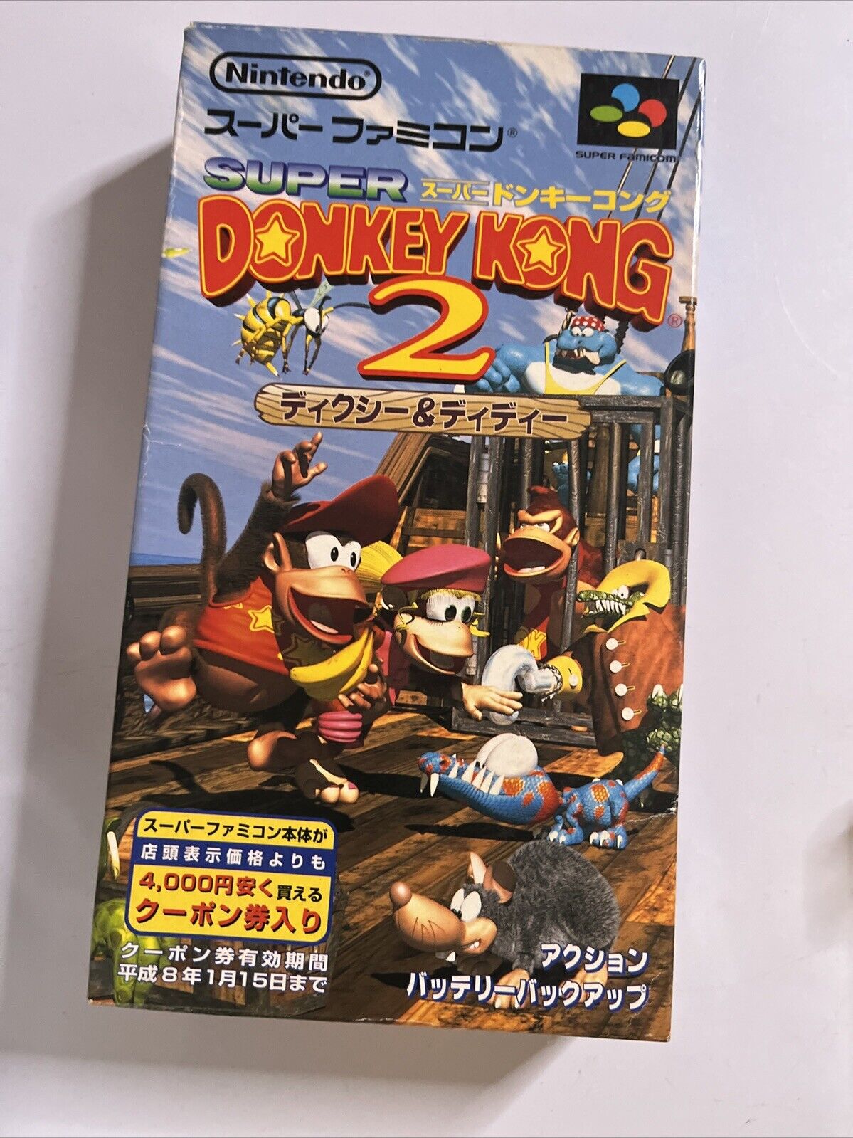 Super Donkey Kong 2 Nintendo Super Famicom SNES NTSC-J JAPAN 1995 Game Complete
