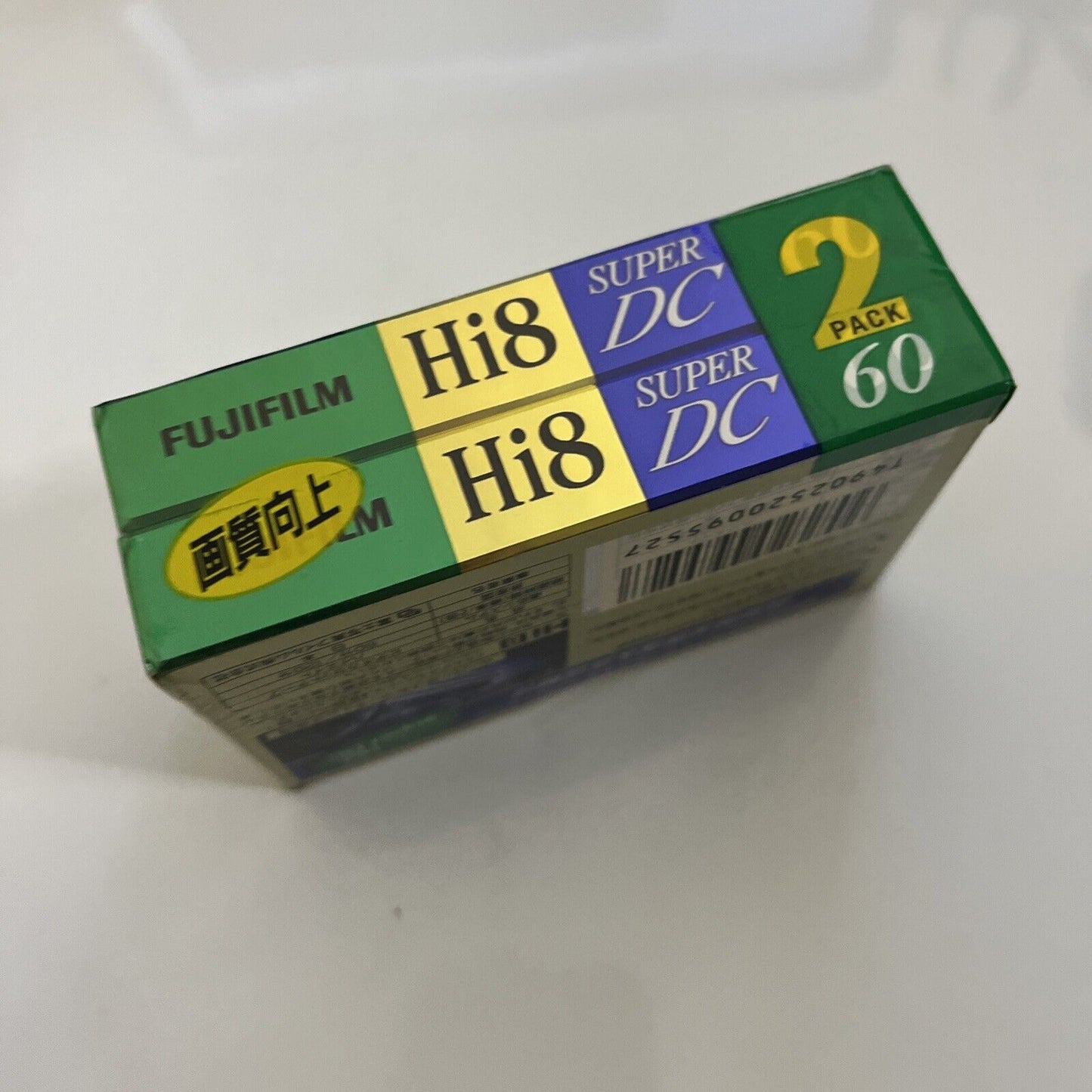 Fujifilm Hi8 60 Min 8mm Video Cassette 2 Pack E6-60 Made in Japan NEW Sealed