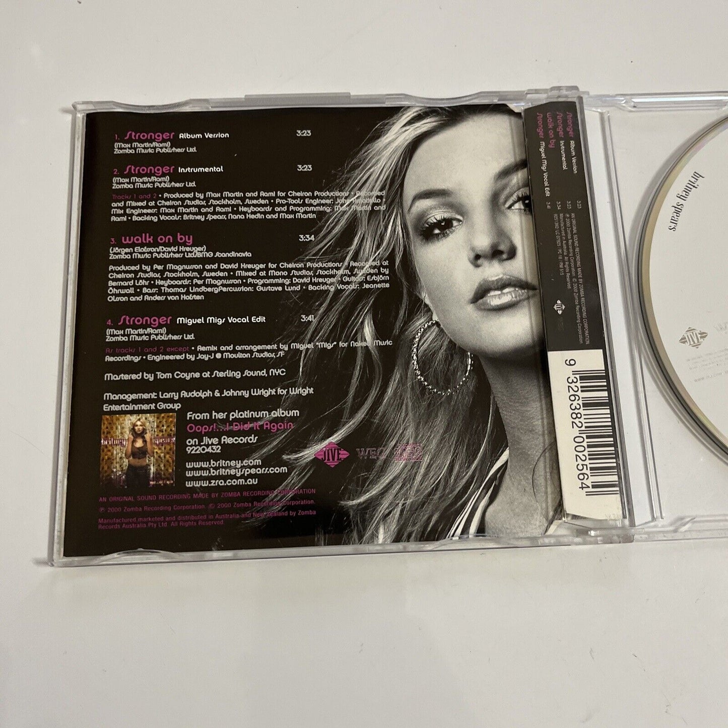 Stronger by Britney Spears (CD, 2000) Single