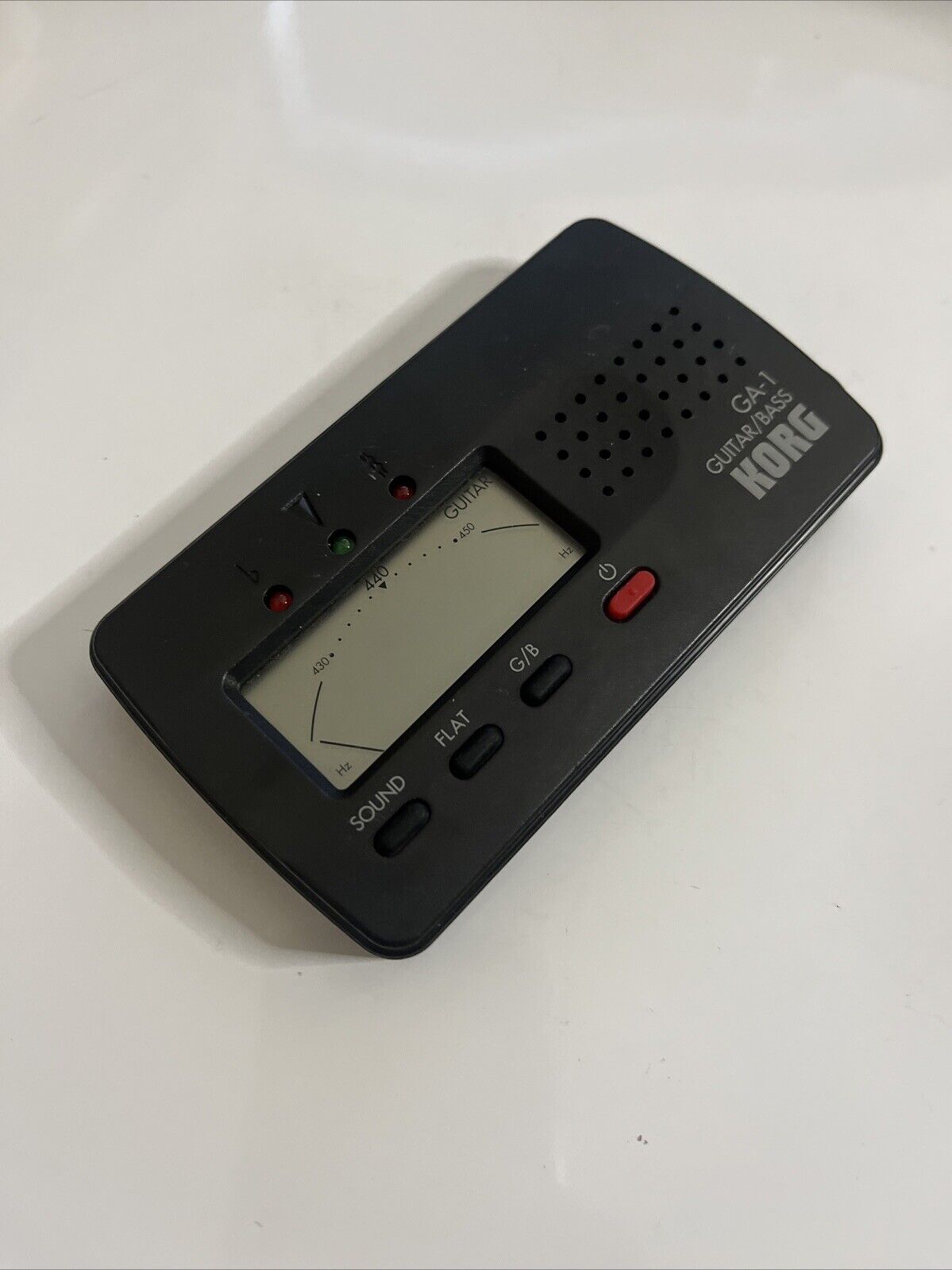 Korg Guitar and Bass Tuner GA-1 Black with Microphone & Jack Input