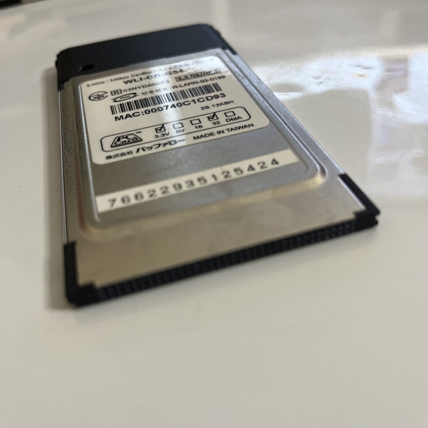 Buffalo Air Station WiFi Wireless PCMCIA Card WLI-CB-G54 54Mbps Cardbus
