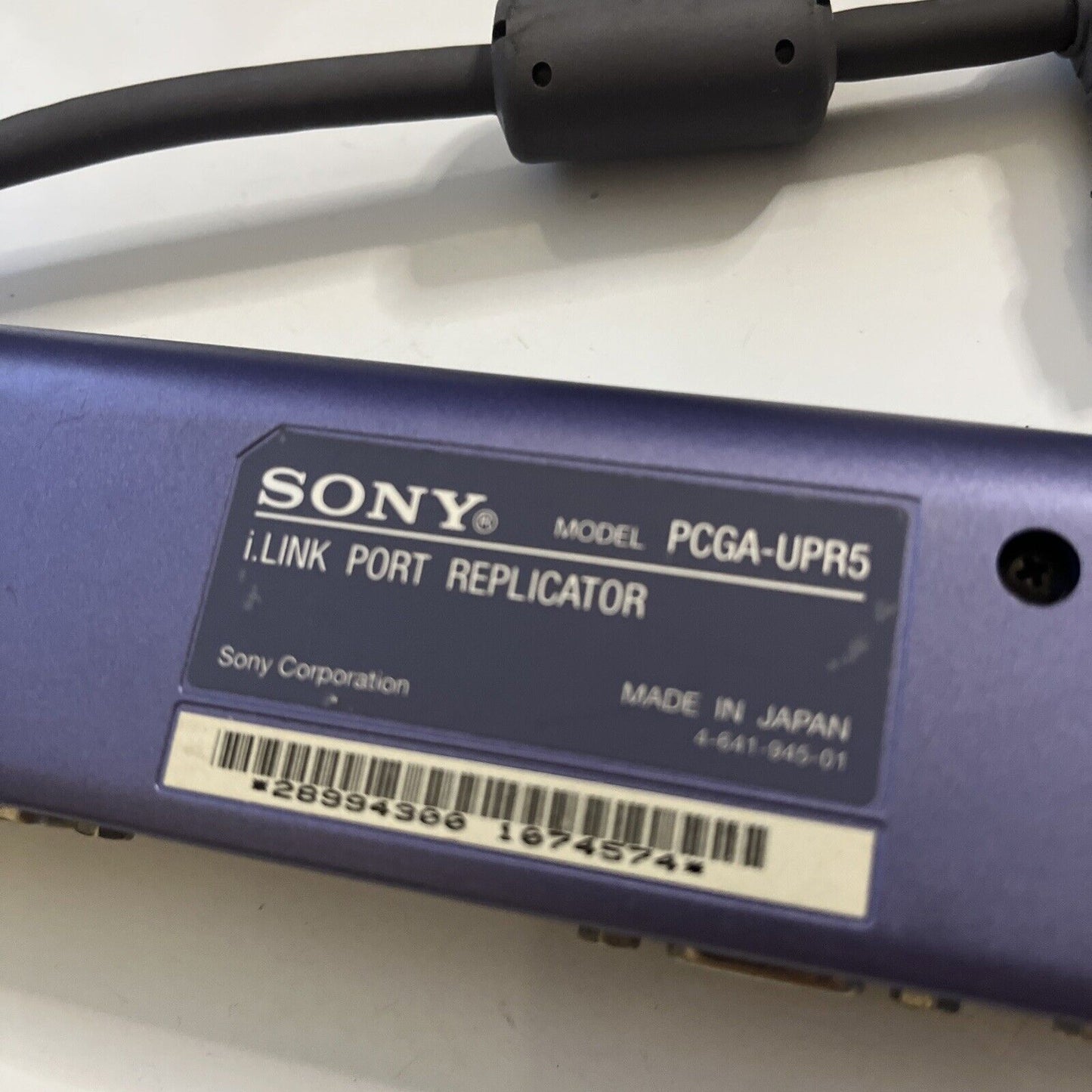 Sony VAIO i.Link Laptop Port Replicator PCGA-UPR5