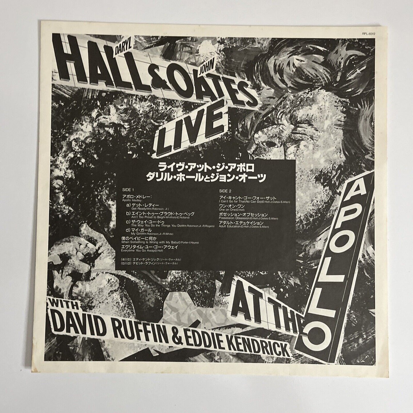 Daryl Hall & John Oates – Live At The Apollo 1985 LP Vinyl Record Obi RPL-8312