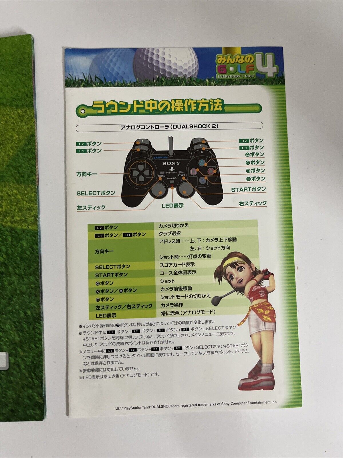 Minna no Golf Everybody's Golf 4 PS2 Sony PlayStation NTSC-J JAPAN Game Complete