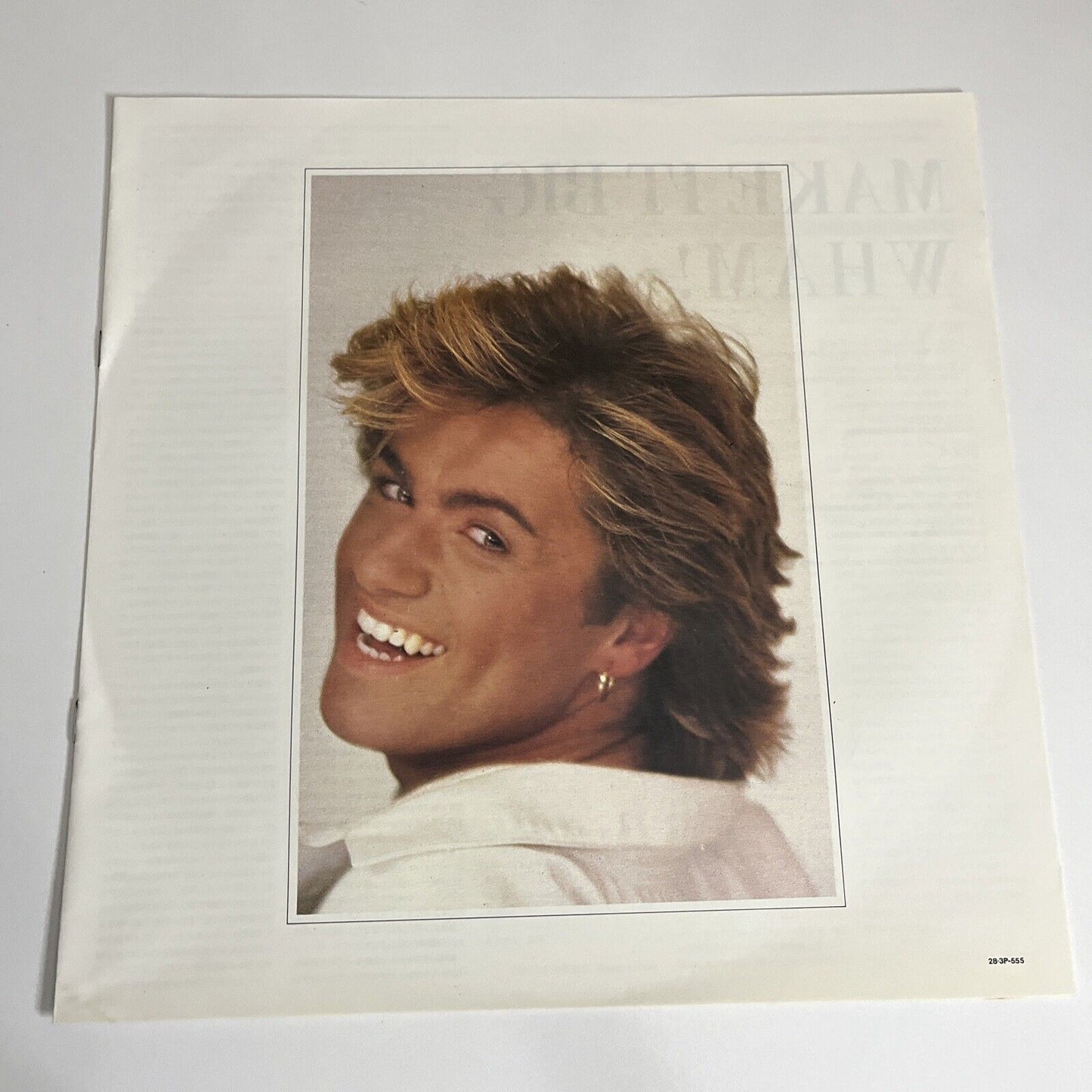 Make It Big by Wham! 1984 LP Vinyl Record Obi JAPAN Epic Records 28-3P-555