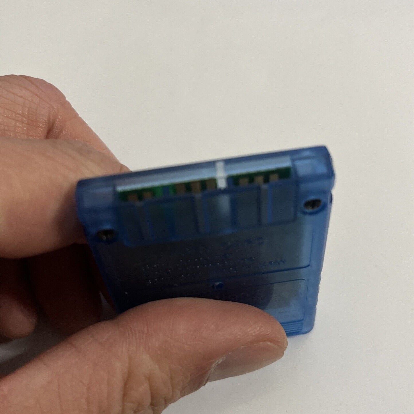 Genuine Sony PlayStation PS2 8MB Memory Card Blue Transparent SCPH-10020 Japan