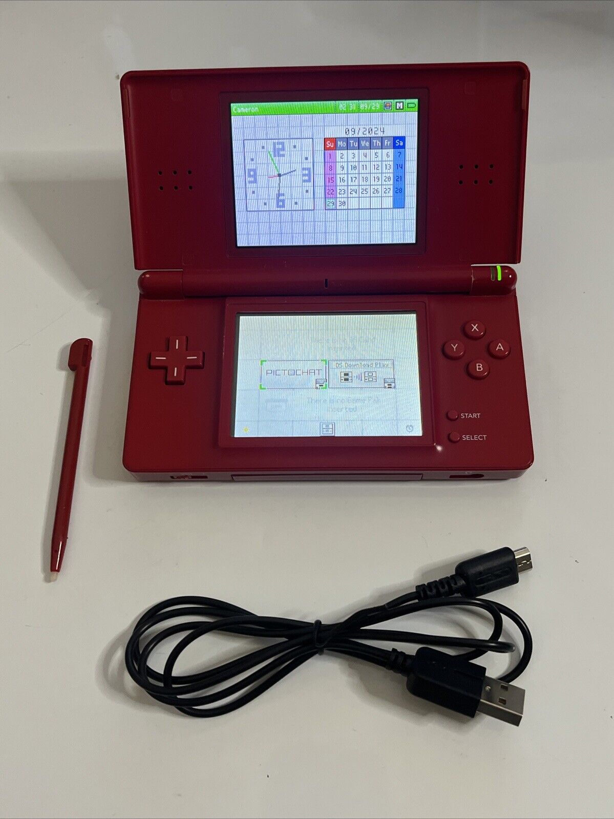 Nintendo DS Lite Red Mario Edition Handheld System Console Limited Edition