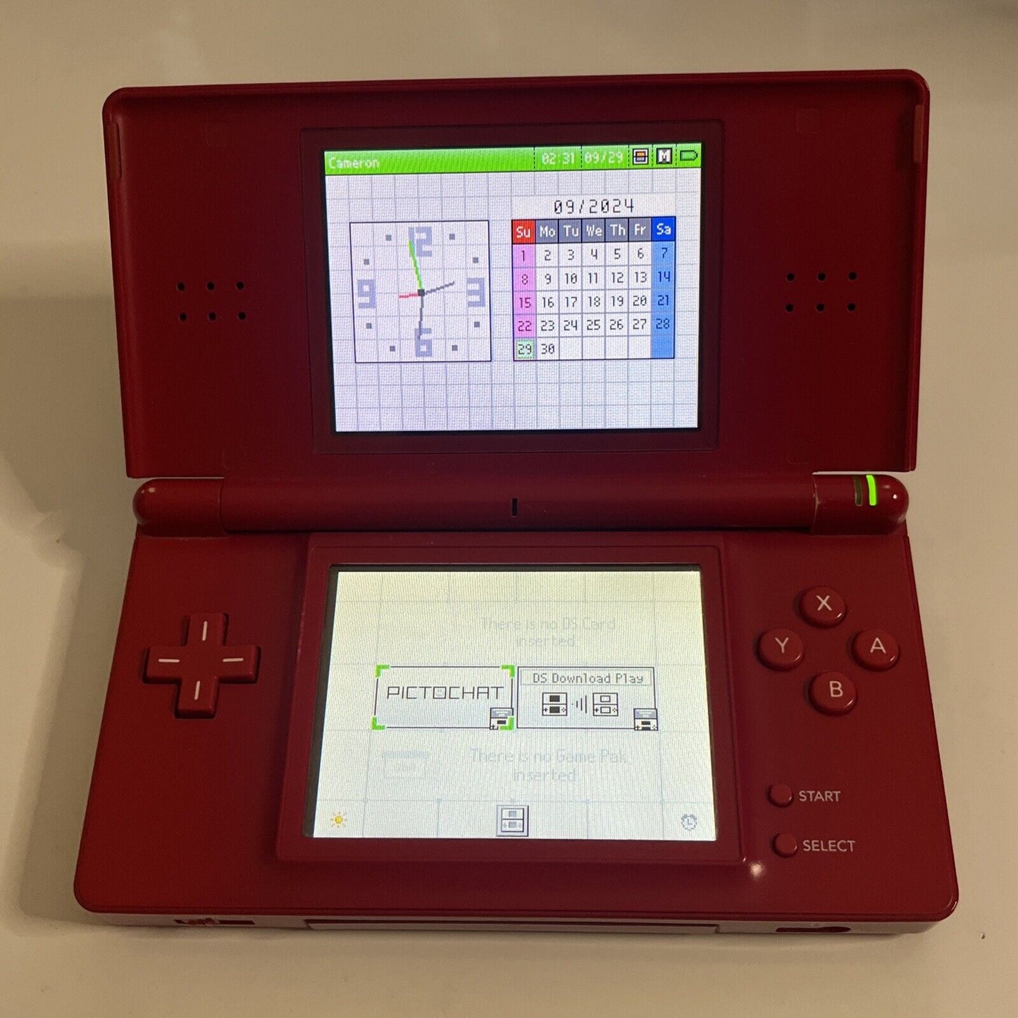 Nintendo DS Lite Red Mario Edition Handheld System Console Limited Edition