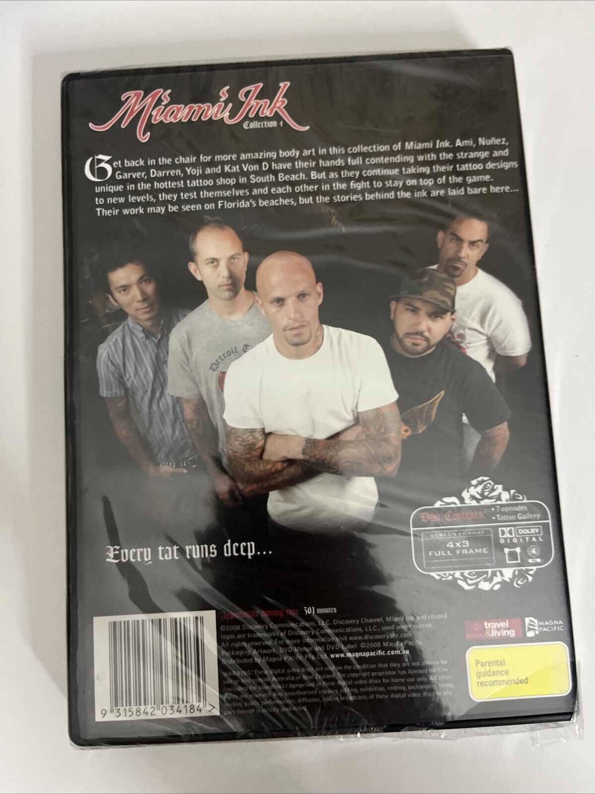 Miami Ink : Collection 4 (DVD, 2007) Region 4 NEW Sealed