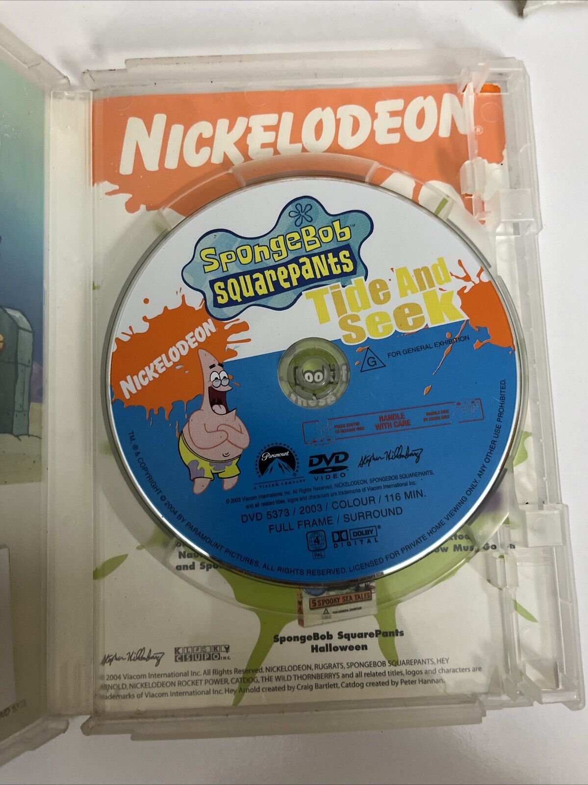 SpongeBob SquarePants Tide and Seek (DVD, 2003) Region 4