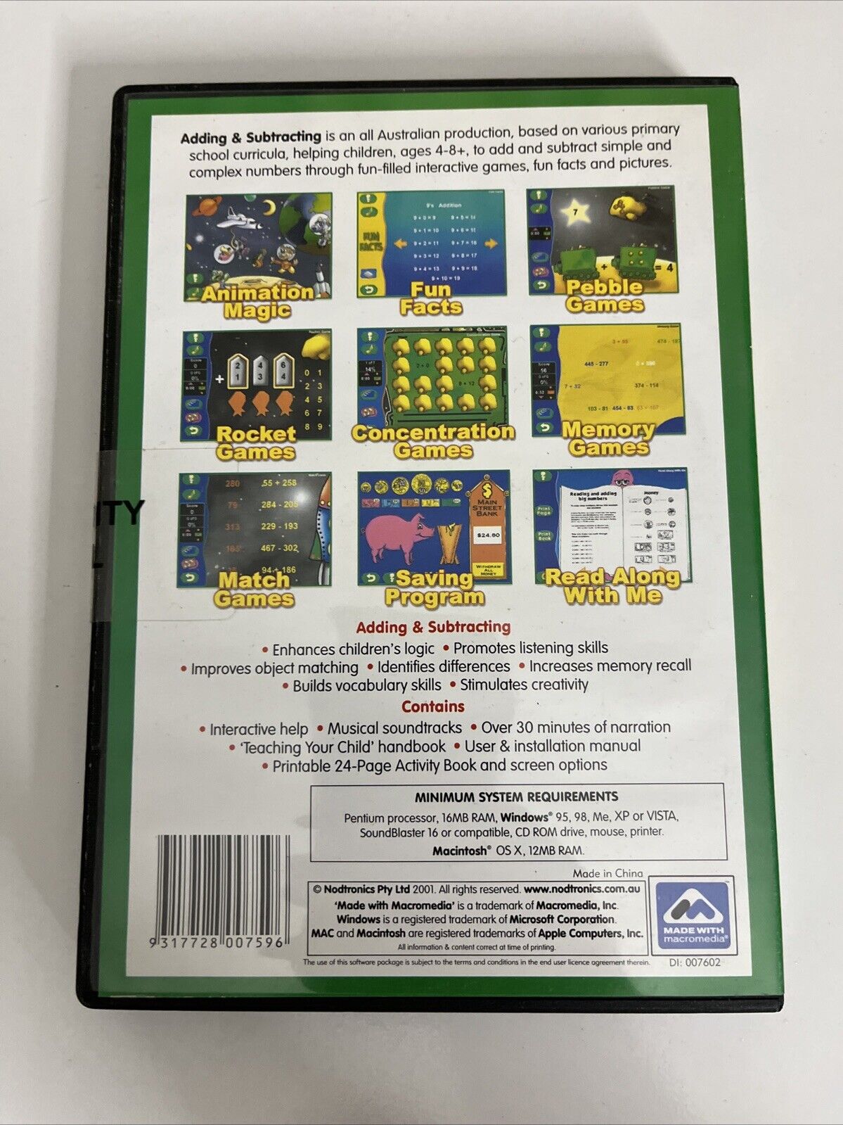 Adding And Subtracting Educational Software PC Windows MAC Game NEW