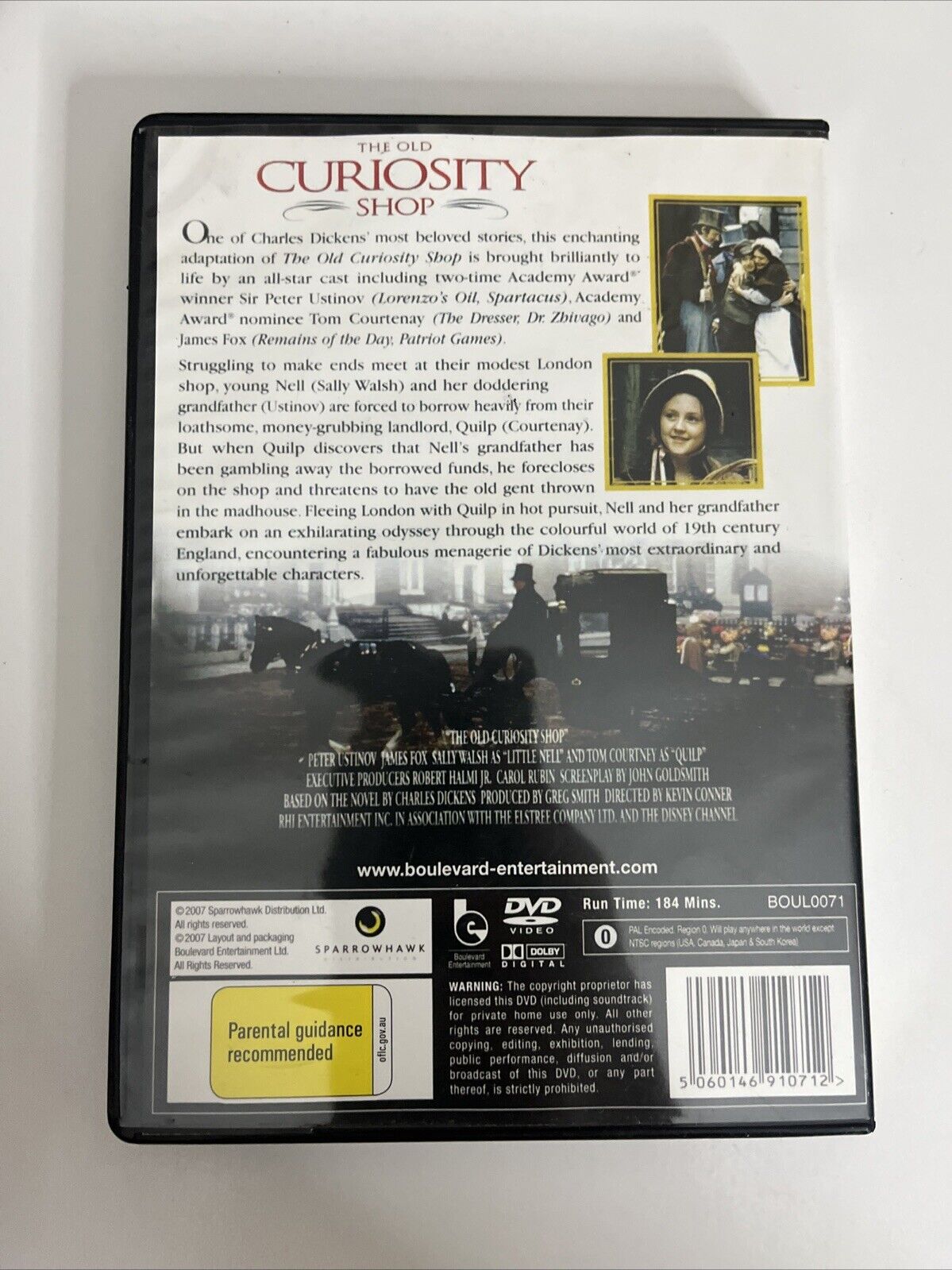 The Old Curiosity Shop (DVD, 1995) Peter Ustinov, Tom Courtenay All Regions