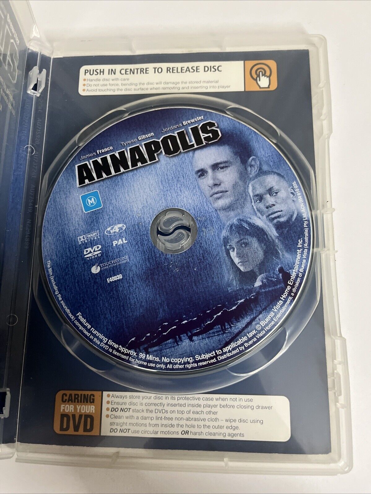 Annapolis (DVD, 2006) Donnie Wahlberg, Mccaleb Burnett, James Franco Region 4