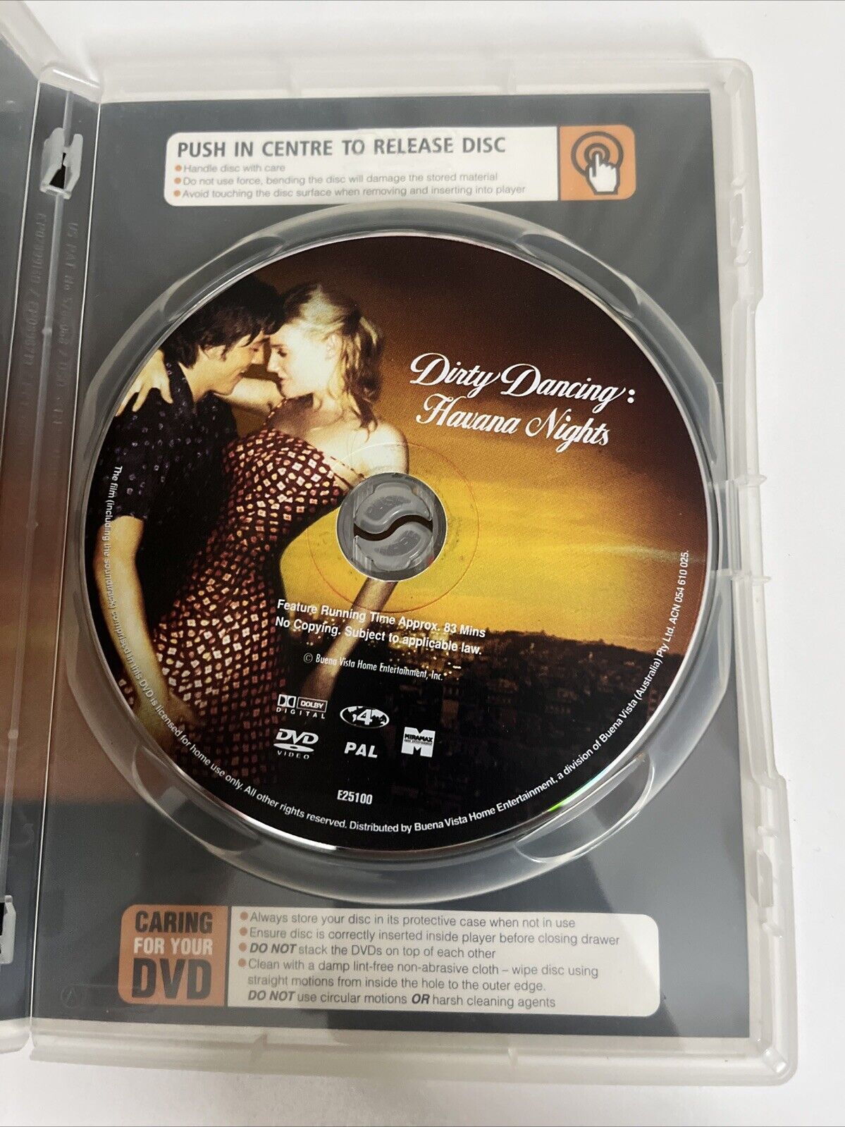 Dirty Dancing Havana Nights (DVD, 2004) Diego Luna, Romola Garai Region 4