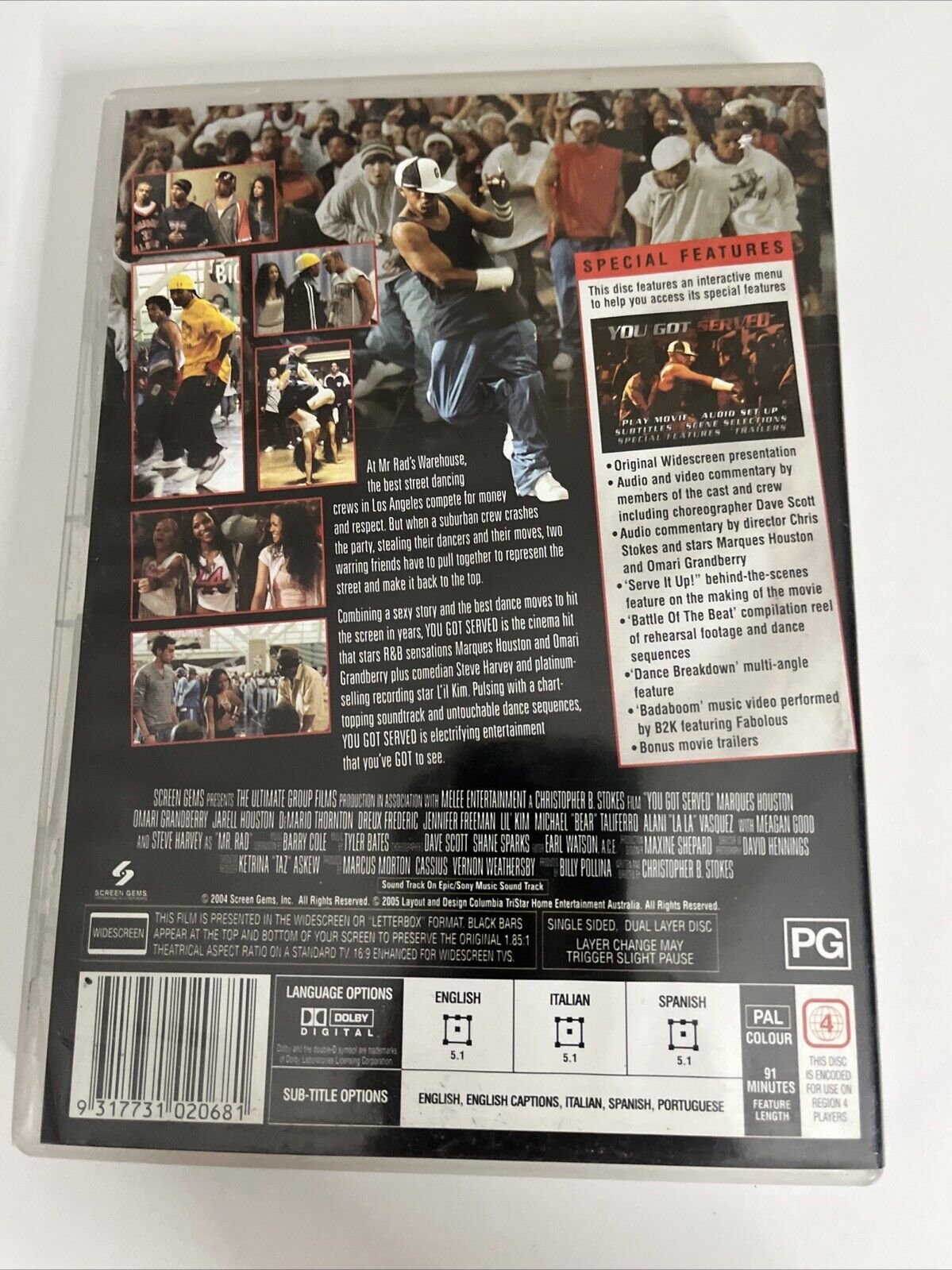 You Got Served (DVD, 2004) Marques Houston, Omari Grandberry, Lil Kim Region 4