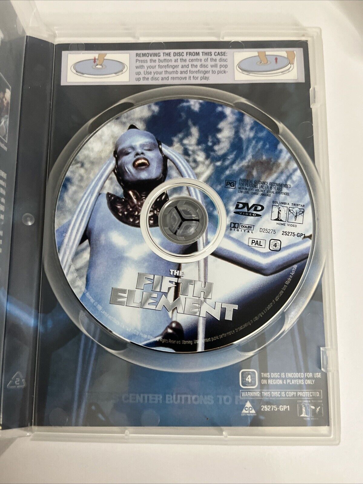 The Fifth Element (DVD, 1997) Gary Oldman, Bruce Willis, Milla Jovovich Region 4