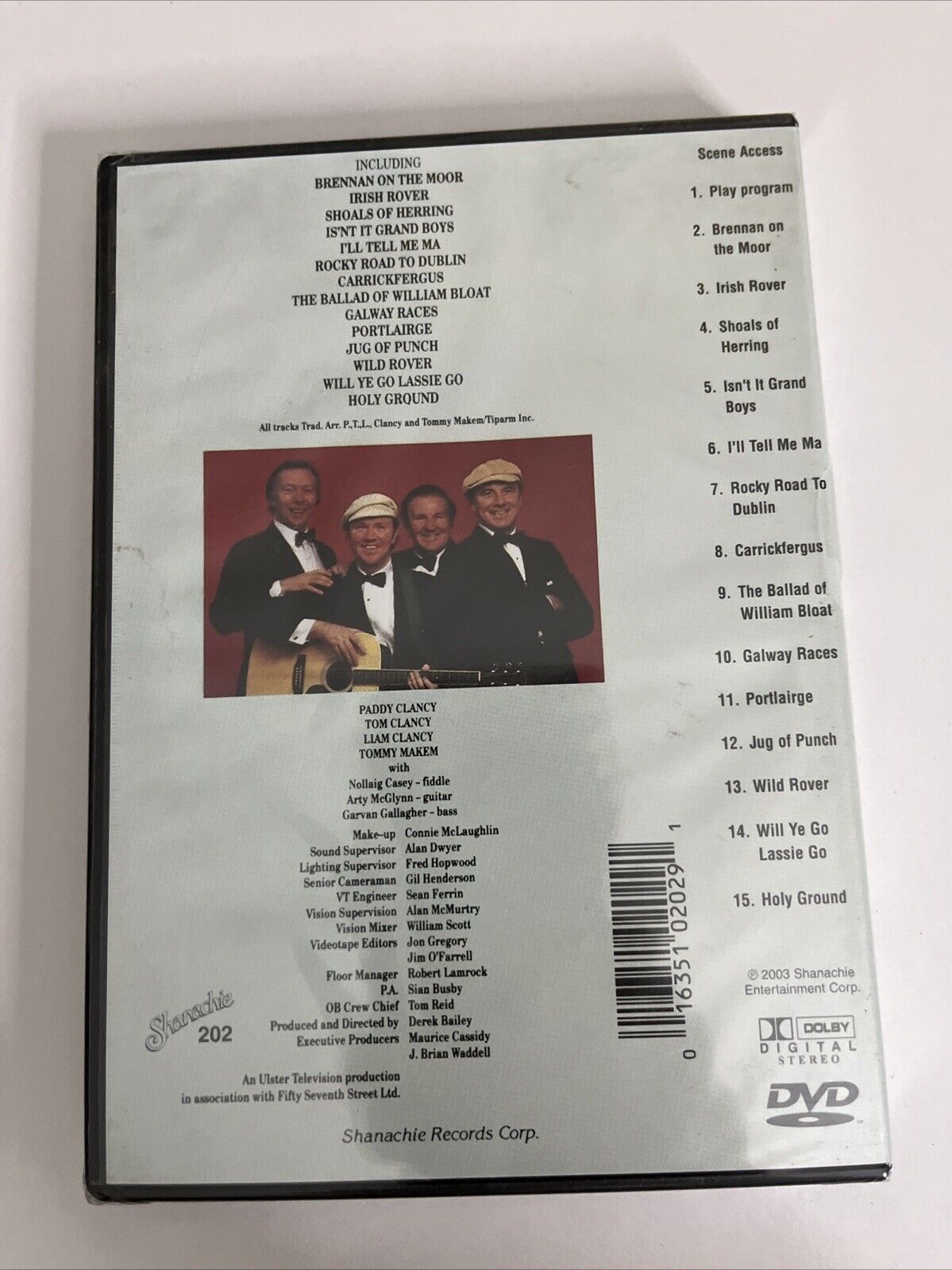 Reunion Concert by The Clancy Brothers (DVD, 2003) All Regions NEW Sealed