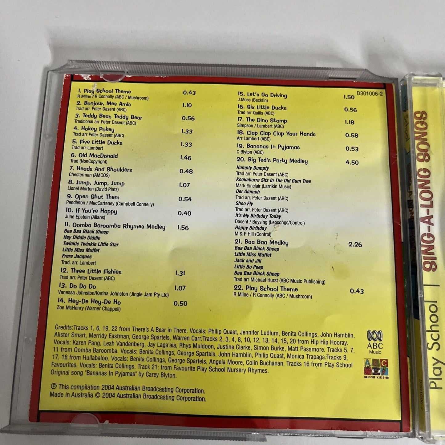 Play School: Sing-A-Long Songs by Play School (CD, 2001) Album