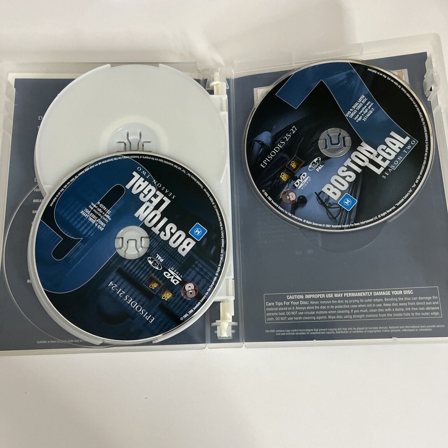 Boston Legal : Season 1 & 2 (DVD, 2004) Region 4