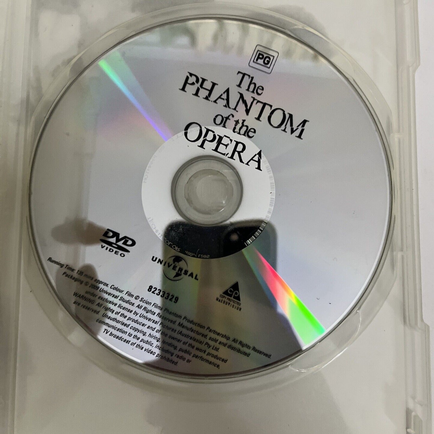 The Phantom of the Opera (DVD, 2004) Emmy Rossum, Gerard Butler Region 4