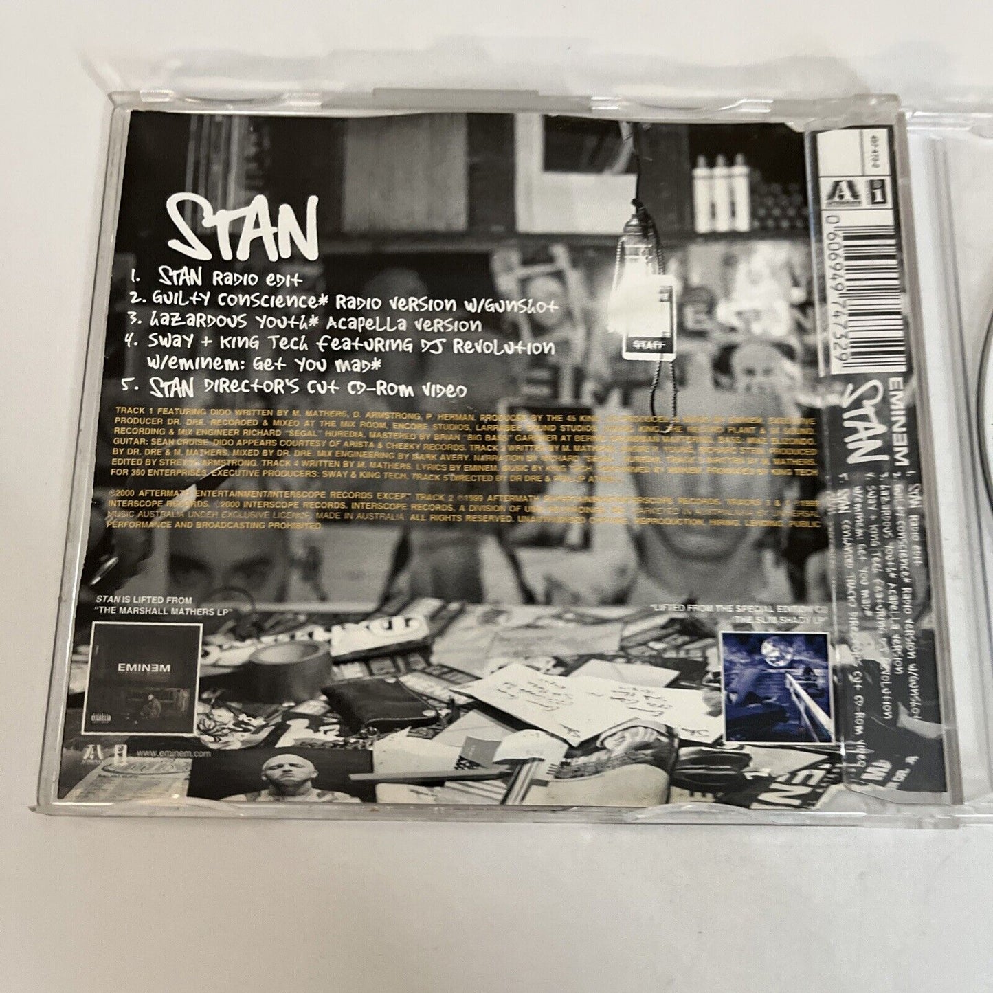 Stan by Eminem (CD, 2001, Enhanced) Maxi-Single