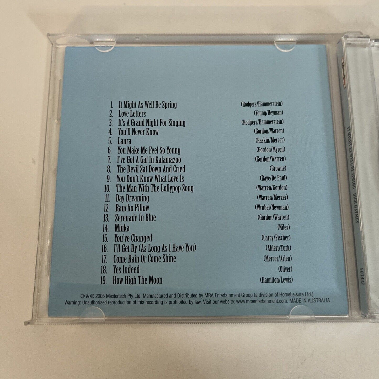 It Might As Well Be Spring: Best of Dick Haymes by Dick Haymes (CD, 2000) Album