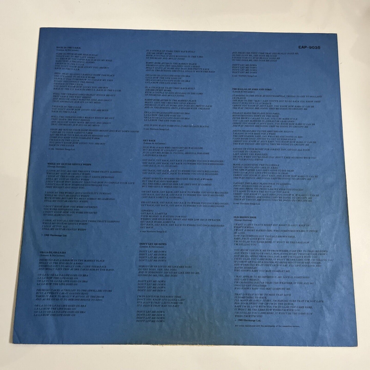 The Beatles 1967-1970 2xLP Vinyl Record Album 1973 Obi Gatefold JAPAN EAP-9034B