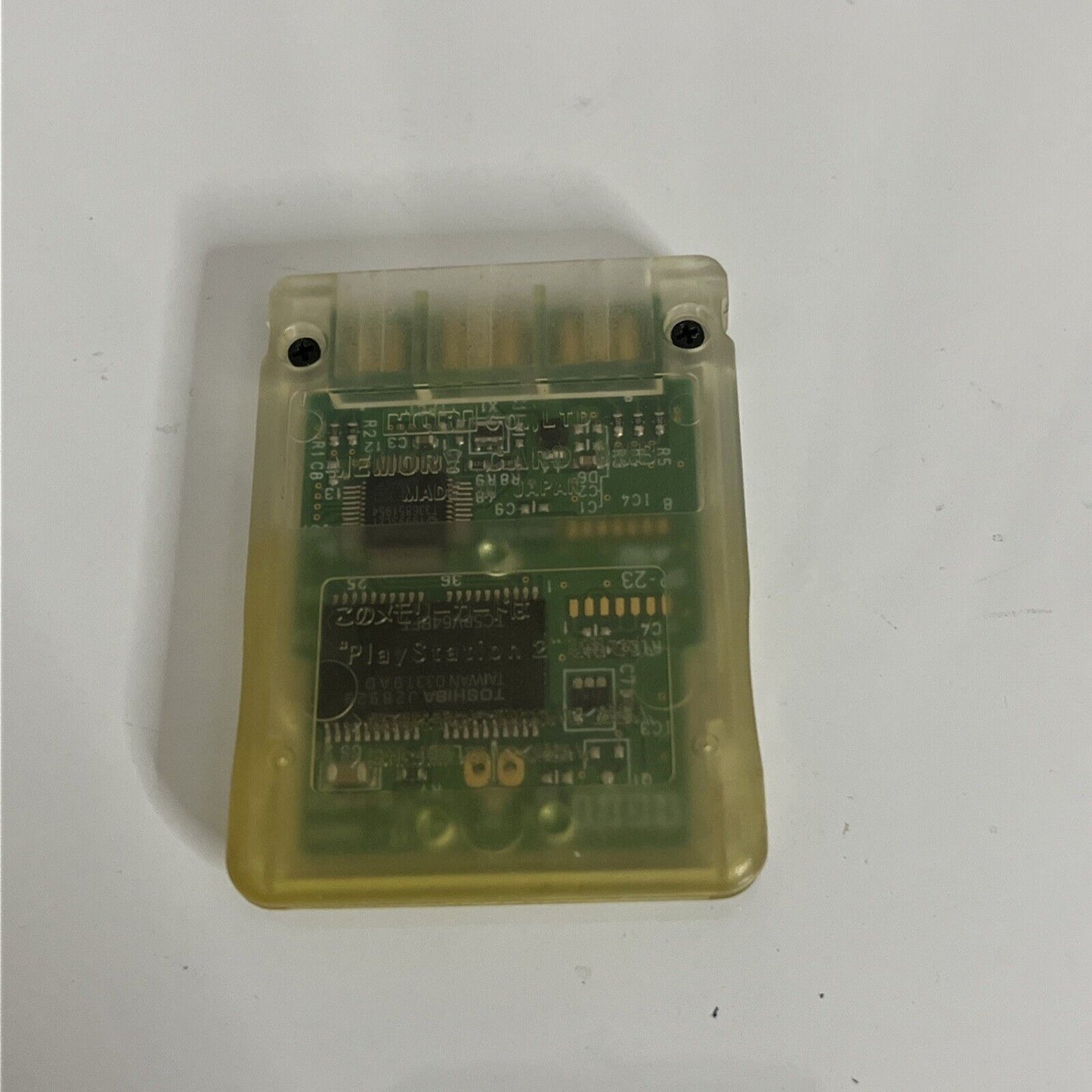 Hori Sony PlayStation 2 PS1 PS2 8MB Memory Card Clear Transparent Made In Japan