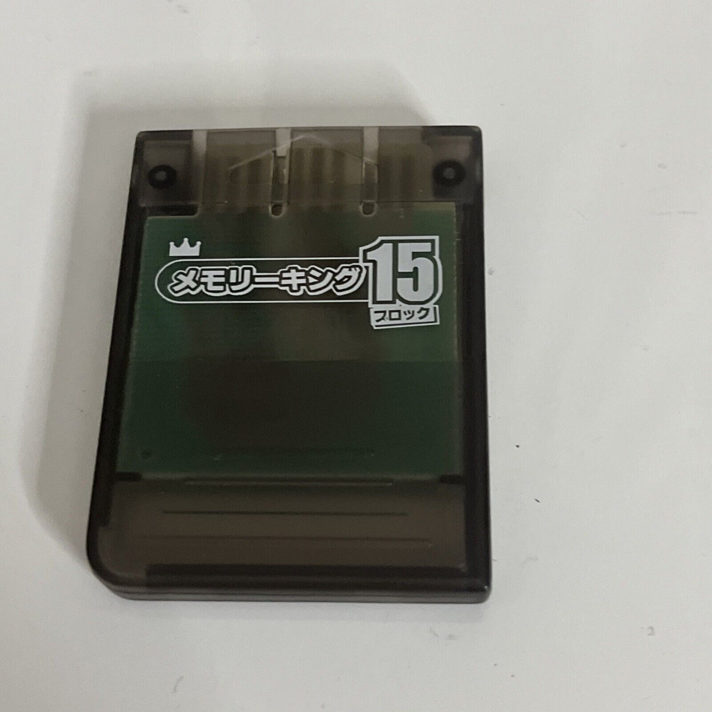 PS1 Sony PlayStation Memory King 15 Block Memory Card Clear