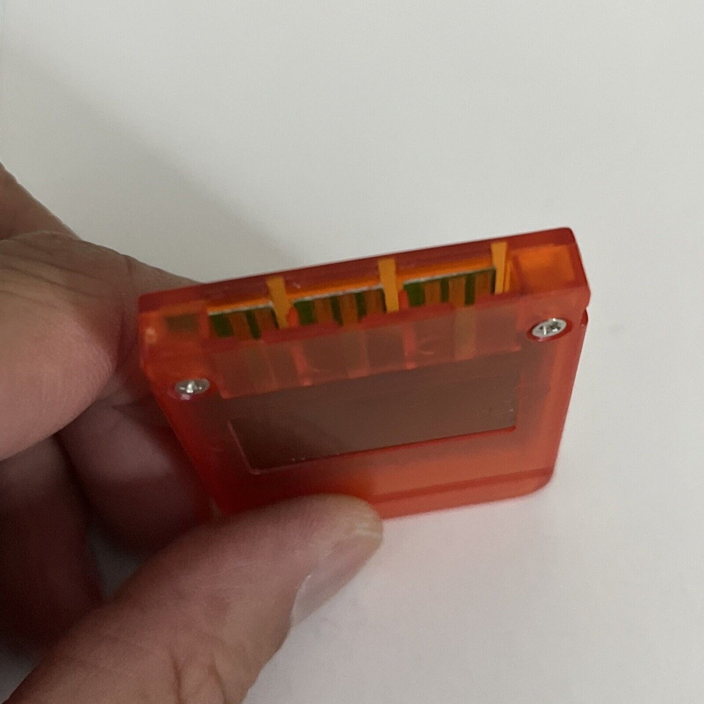 PS1 PlayStation Memory Card Transparent Red 1MB COE