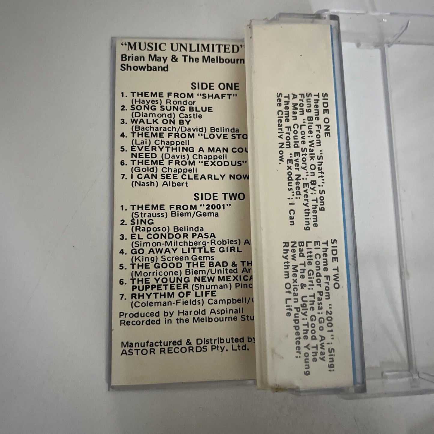 Bryan May And The Melbourne ABC Showband – Music Unlimited (Cassette, 1974)