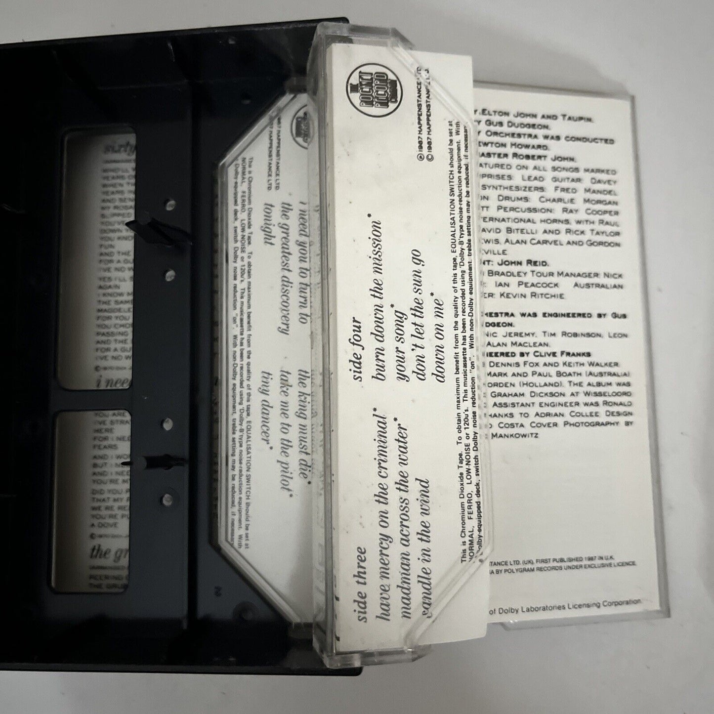 Elton John Live In Australia With The Melbourne Symphony Orchestra Cassette 1987