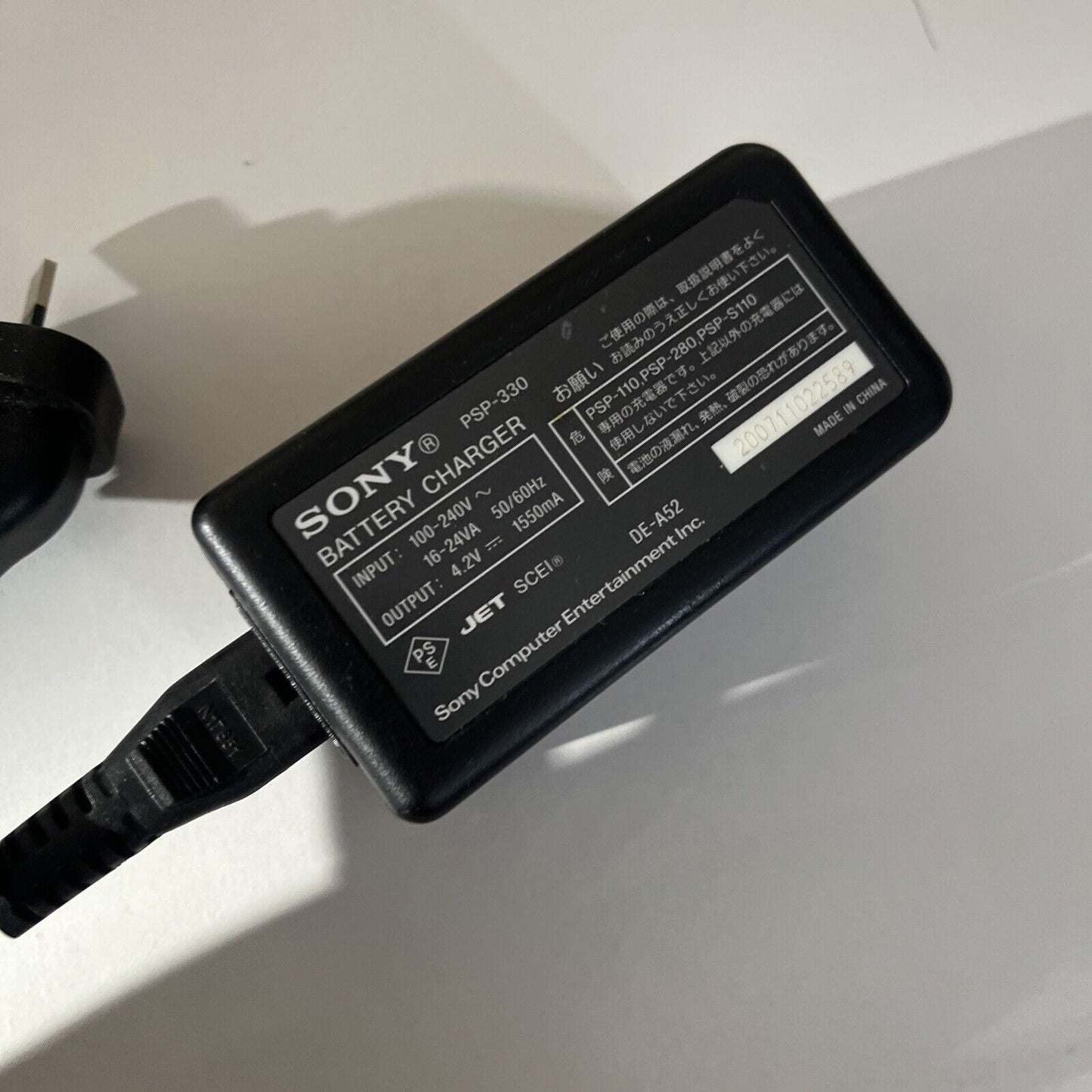 Genuine Sony PlayStation Portable PSP Battery Charger PSP 1000 2000 3000 PSP-330